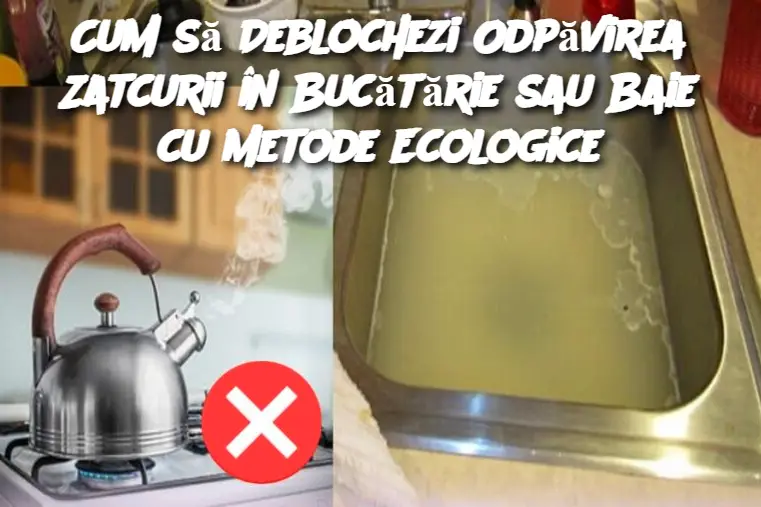 Cum să Deblochezi Odpăvirea Zatcurii în Bucătărie sau Baie cu Metode Ecologice