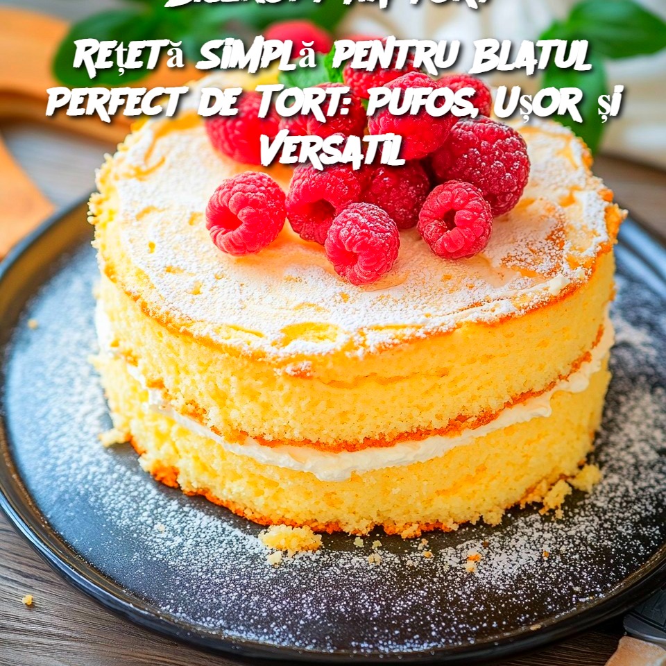 Rețetă Simplă pentru Blatul Perfect de Tort: Pufos, Ușor și Versatil