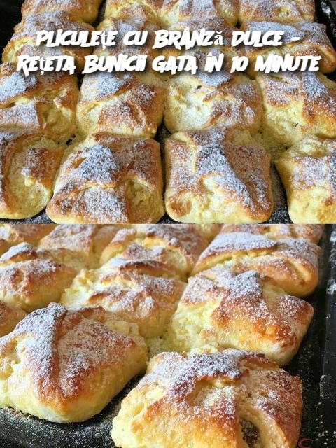 Pliculețe cu Brânză Dulce - Rețeta Bunicii Gata în 10 Minute